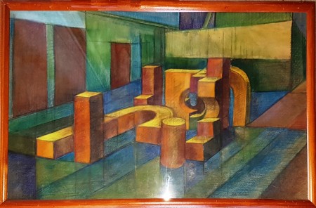 A látás hatalma 30000 Ft vegyes technika 85 X 57 cm (+ ajándék alkotás)... 30000Ft keret üveggel Ft